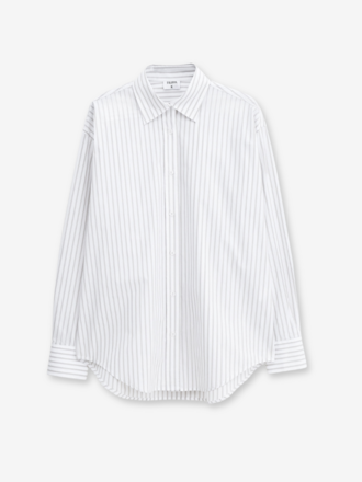 Filippa K Filippa K Classic Poplin Shirt Stripe faded moss