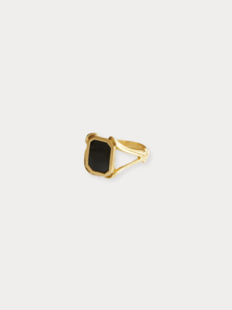Mimi Et Toi Mimi et Toi Ring Clichy Onyx Goud Mimi Et Toi Mimi et Toi Ring Clichy Onyx Goud