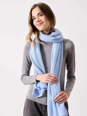 Absolut Cashmere Absolut Cashmere Infinity Shawl cloudy blue Absolut Cashmere Absolut Cashmere Infinity Shawl cloudy blue