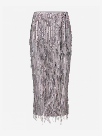 IBANA Ibana Siera Skirt grey fringed