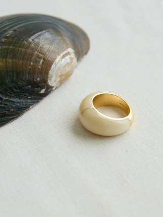 ADORN ADORN Moon Ring white natural ADORN ADORN Moon Ring white natural