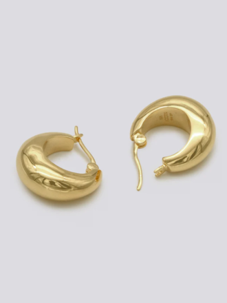 ADORN ADORN Moon Drop Earring Medium gold high polish ADORN ADORN Moon Drop Earring Medium gold high polish