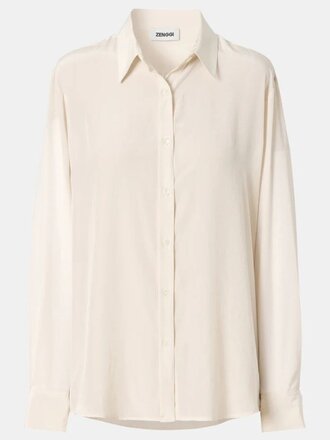 Zenggi Amsterdam Zenggi Amsterdam Technosilk Shirt off white Zenggi Amsterdam Zenggi Amsterdam Technosilk Shirt off white