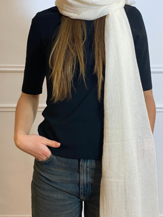 La Salle La Salle Cashmere Scarf panna La Salle La Salle Cashmere Scarf panna