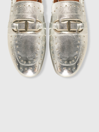 Janice Janice Burt Instapper Loafer Studs zilver Janice Janice Burt Instapper Loafer Studs zilver