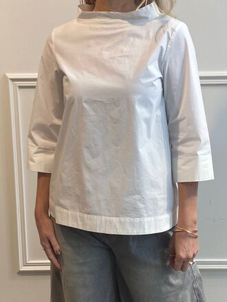 Woman By Earn Woman By Earn Diede Paper Cotton Top white