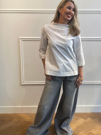 Woman By Earn Woman By Earn Diede Paper Cotton Top white Woman By Earn Woman By Earn Diede Paper Cotton Top white