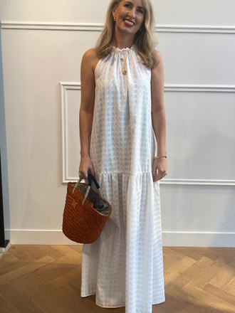 Niù Niù Long Dress Leap white Niù Niù Long Dress Leap white