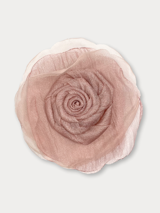 Broche haarspeld Bloem roze tule Broche haarspeld Bloem roze tule