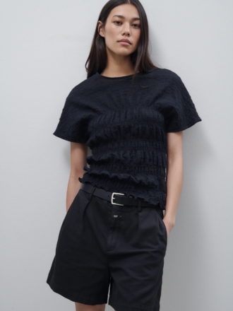 Closed Closed Smocked Top black Closed Closed Smocked Top black