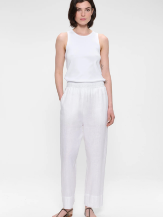 Zenggi Amsterdam Zenggi Amsterdam Sophie Washed Linen Pants white Zenggi Amsterdam Zenggi Amsterdam Sophie Washed Linen Pants white