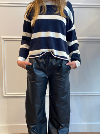 Absolut Cashmere Absolut Cashmere Carmen Sweater navy stripe Absolut Cashmere Absolut Cashmere Carmen Sweater navy stripe