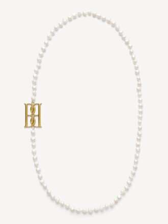 Malene Birger Malene Birger Chakallo ketting soft white Malene Birger Malene Birger Chakallo ketting soft white