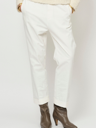 La Salle La Salle Cropped Pants off white La Salle La Salle Cropped Pants off white