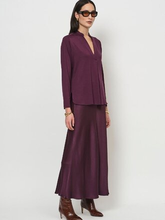 La Salle La Salle A-Line Skirt purple La Salle La Salle A-Line Skirt purple