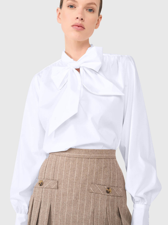 Janice Janice Kilian Blouse met Strik wit Janice Janice Kilian Blouse met Strik wit