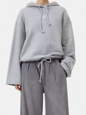 Closed Closed Logo hoodie light grey melange Closed Closed Logo hoodie light grey melange