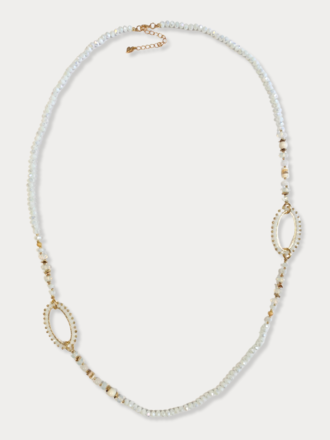Melk kristal lange ketting Melk kristal lange ketting