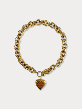 Gouden ketting hart Gouden ketting hart