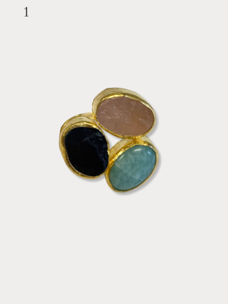 Multi Color 3 steens ring Multi Color 3 steens ring