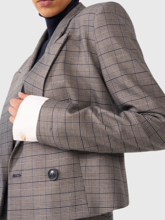 Janice Janice Stan Blazer Ruit blauw Janice Janice Stan Blazer Ruit blauw