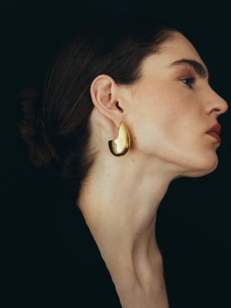 ADORN ADORN Big Drop Earring gold high polish ADORN ADORN Big Drop Earring gold high polish