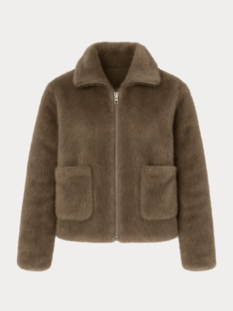 Pride To Be Pride To Be Holunda New Mink Fake Fur Jacket moka Pride To Be Pride To Be Holunda New Mink Fake Fur Jacket moka