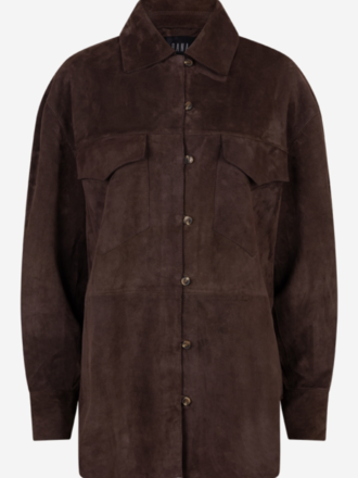 IBANA Ibana Bodi Suede Blouse coffee bean IBANA Ibana Bodi Suede Blouse coffee bean