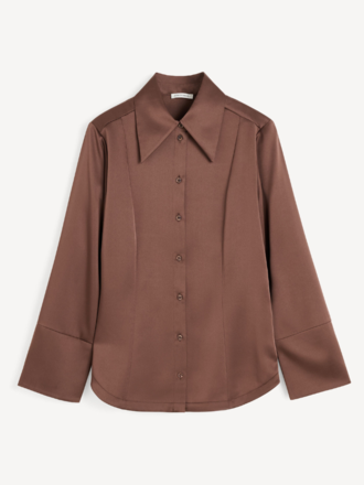 Malene Birger Malene Birger Rosiannas Satin Blouse carafe Malene Birger Malene Birger Rosiannas Satin Blouse carafe