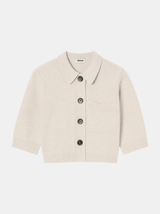 Zenggi Amsterdam Zenggi Amsterdam Fine Wool Polo Cardigan chalk Zenggi Amsterdam Zenggi Amsterdam Fine Wool Polo Cardigan chalk