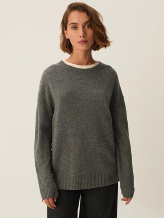 Des Petits Hauts Des Petits Hauts Arigato Sweater grey Des Petits Hauts Des Petits Hauts Arigato Sweater grey