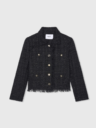 Janice Janice Tatum Tweed Lurex Jack zwart Janice Janice Tatum Tweed Lurex Jack zwart