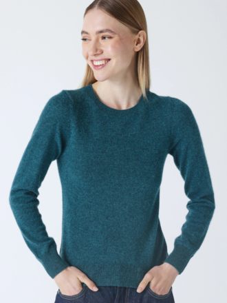 Absolut Cashmere Absolut Cashmere Catelina Trui heathered teal Absolut Cashmere Absolut Cashmere Catelina Trui heathered teal