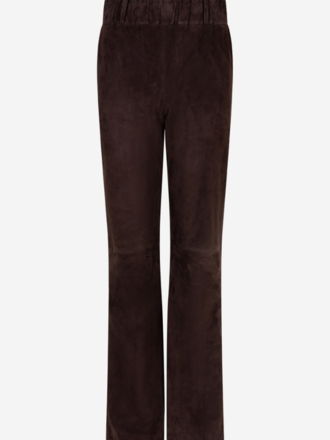 IBANA Ibana Pienna Suede Broek coffee bean IBANA Ibana Pienna Suede Broek coffee bean