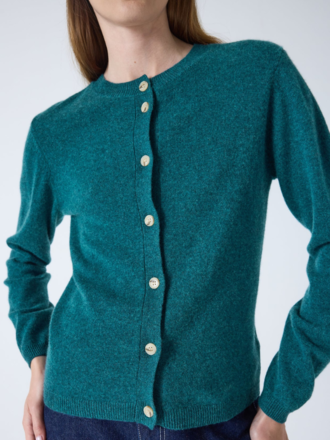 Absolut Cashmere Absolut Cashmere Maddelena Trui heathered teal Absolut Cashmere Absolut Cashmere Maddelena Trui heathered teal