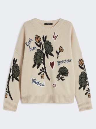 Weekend MaxMara MaxMara Pavidi Trui Fantasia ecru Weekend MaxMara MaxMara Pavidi Trui Fantasia ecru