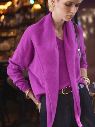 Absolut Cashmere Absolut Cashmere Anatola V-hals Trui purple neon Absolut Cashmere Absolut Cashmere Anatola V-hals Trui purple neon
