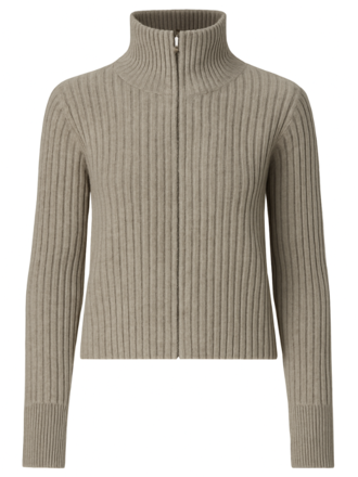 Kashette Kashette Joy Vest Rits taupe Kashette Kashette Joy Vest Rits taupe