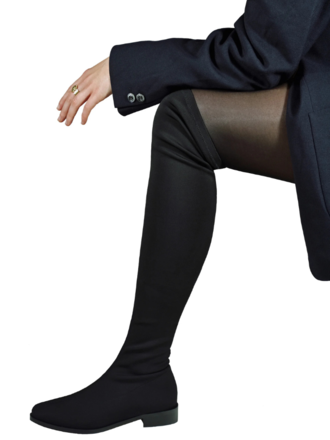 MadOre MadOre Hoge Stretch Laars black MadOre MadOre Hoge Stretch Laars black