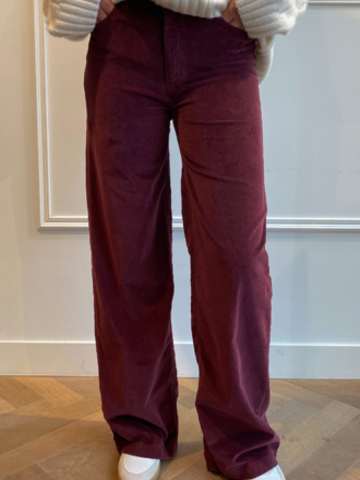 Lois Lois Palazzo Mistral Corduroy Broek cabernet Lois Lois Palazzo Mistral Corduroy Broek cabernet