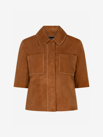 IBANA Ibana Treabhar Suede Blouse cashew brown IBANA Ibana Treabhar Suede Blouse cashew brown