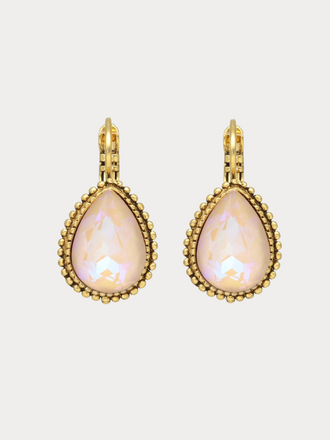 Camps & Camps Camps & Camps Oorbellen Ivory Cream Druppel groot