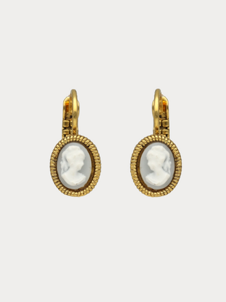 Camps & Camps Camps & Camps Oorbellen Camee blauw