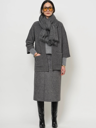 La Salle La Salle 3/4 Cardigan dark grey