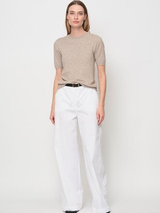 La Salle La Salle Wide Leg Pants white