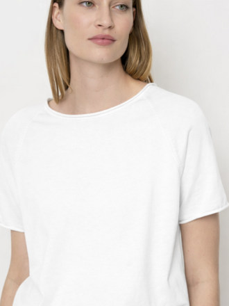 La Salle La Salle Boat Neck Sweater white