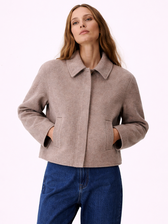 Des Petits Hauts Des Petits Hauts Yseult Wollen Jasje latte