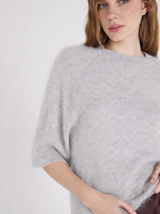 Absolut Cashmere Absolut Cashmere Jenna Brushed Trui light grey