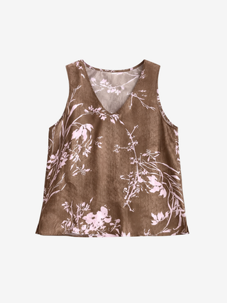 La Salle La Salle Silk Camisole Top garden