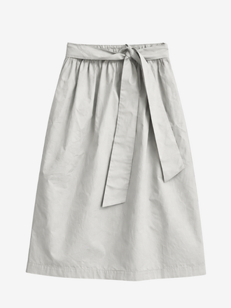 La Salle La Salle Tie Waist Midi Skirt pearl